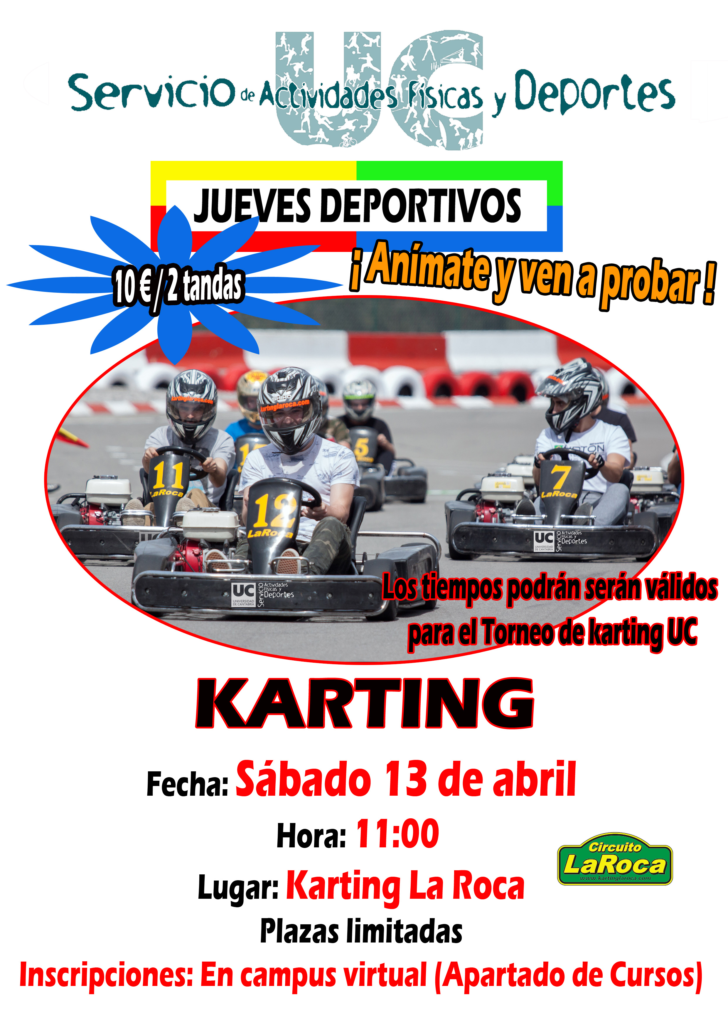 JUEVES DEPORTIVO 13 de ABRIL karting