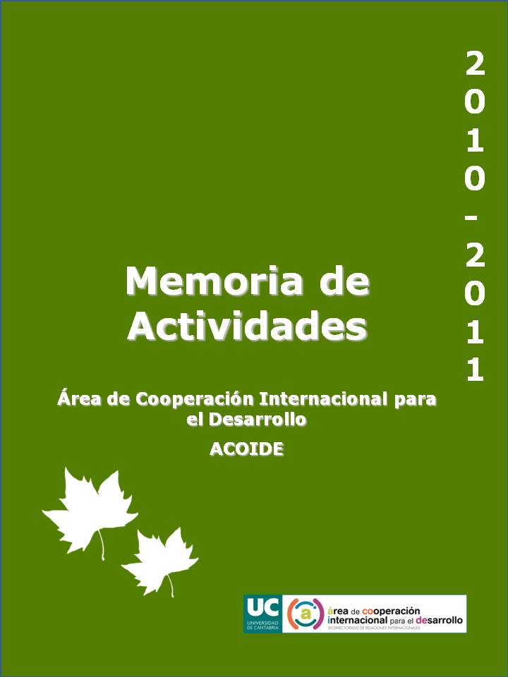 Memoria de Actividades de ACOIDE 2010-2011
